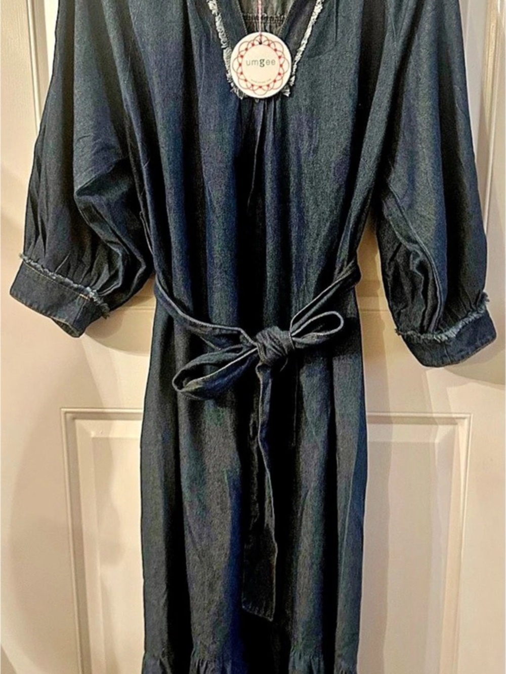umgee Denim Maxi Dress NWT in Blue